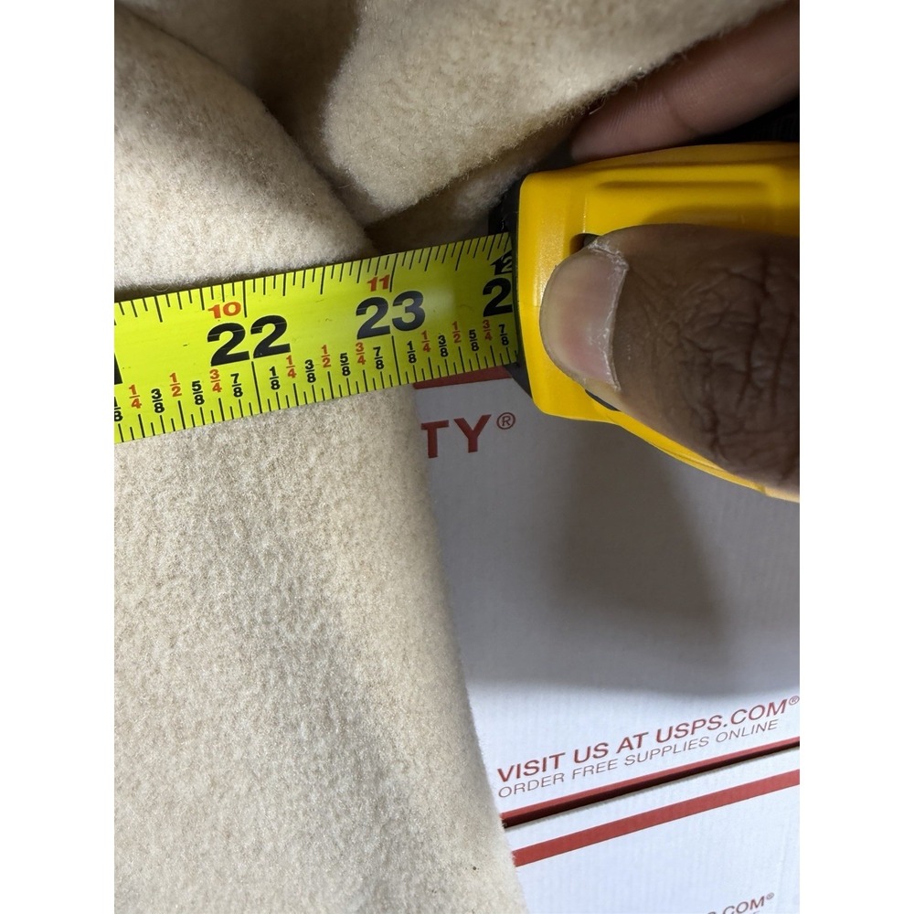 Vintage 80s BROMLEY 100% Wool Made In USA Long TRENCH Coat‎ Cream Size XL/2X - Picture 7 of 11